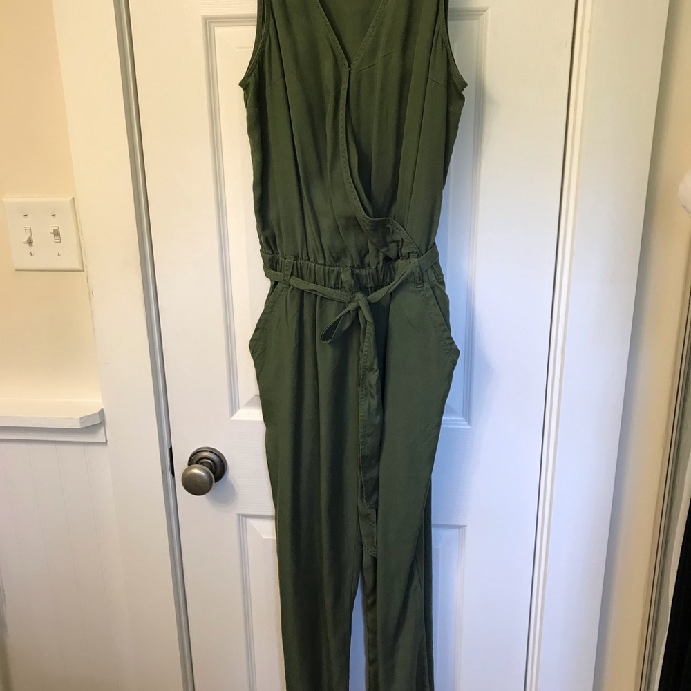 Army green jumpsuit